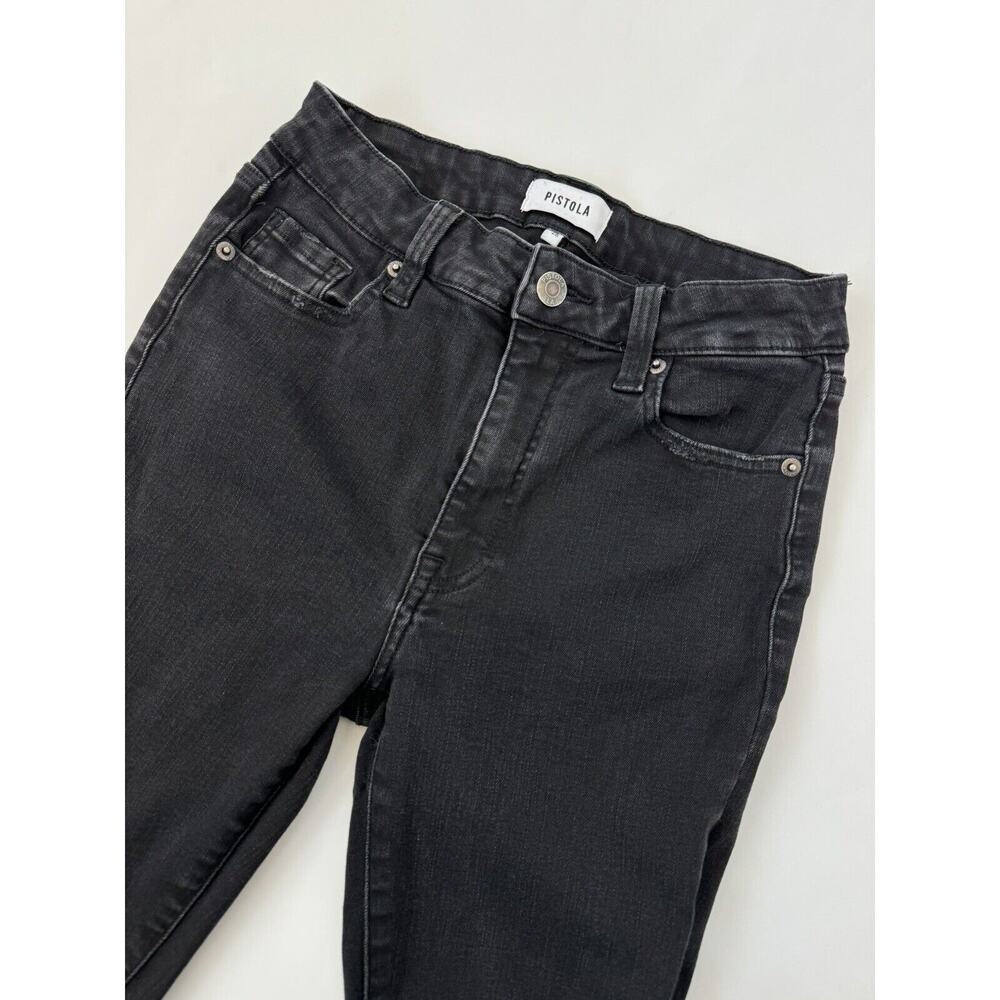 Pistola Black Mid-Rise Skinny Jeans Womens Size 26 Style P6632BEM-MID Revolve